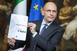 ENRICO LETTA CONFERENZA STAMPA A PALAZZO CHIGI