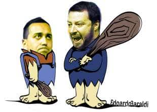 SALVINI DI MAIO FLINSTONES