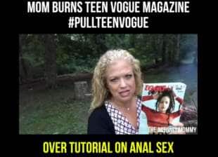 elizabeth johnston brucia una copia di teen vogue