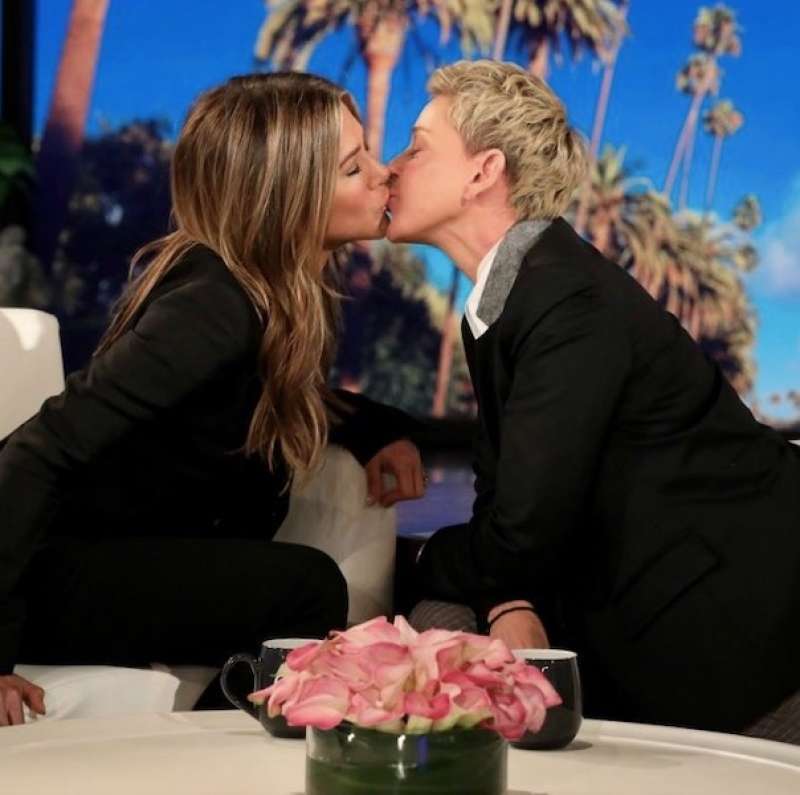 Jennifer anniston ellen degeneres show breast image