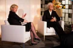 TINA BROWN CON CHRISTINE LAGARDE A DAVOS