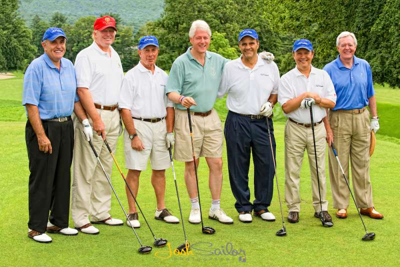 Rudy Giuliani, Donald Trump, Michael Bloomberg, Bill Clinton, Joe Torre.