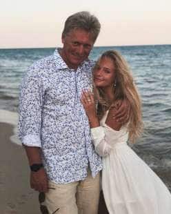 yelizaveta peskova con il padre dmitri peskov