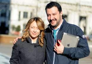 MATTEO SALVINI GIORGIA MELONI