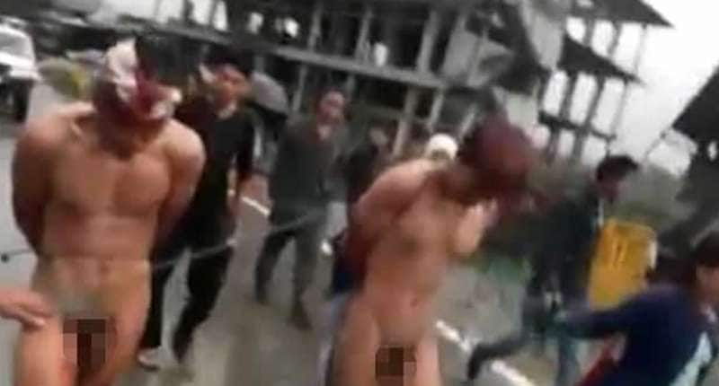 Asian Stripped In Public