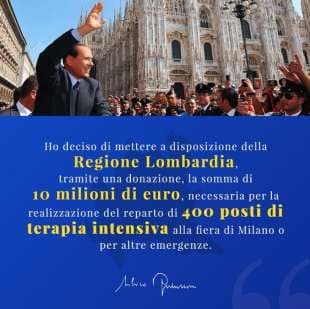 berlusconi dona 10 milioni