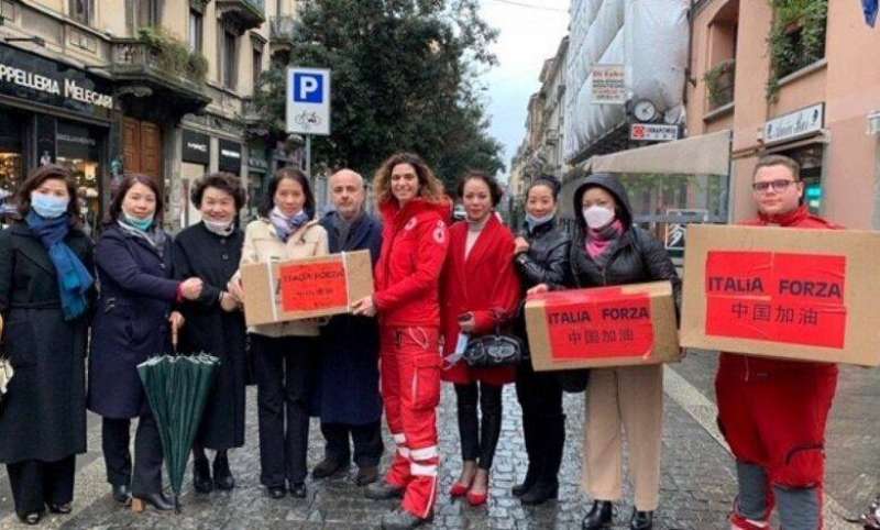 donazioni dei cinesi all'italia per il coronavirus 1