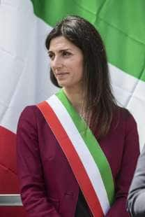 virginia raggi porta san paolo 25 aprile festa della liberazione 1