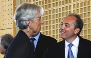 Christine Lagarde et Stephane Richard