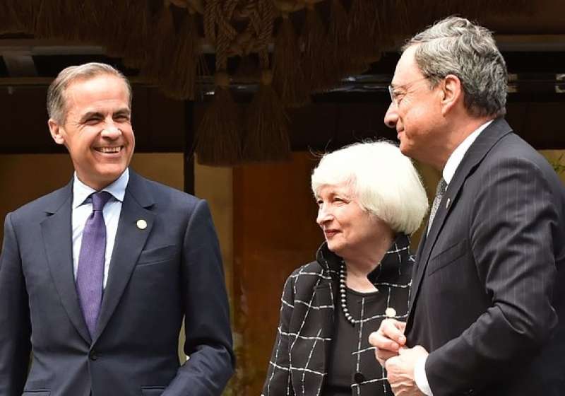 MARK CARNEY JANET YELLEN MARIO DRAGHI