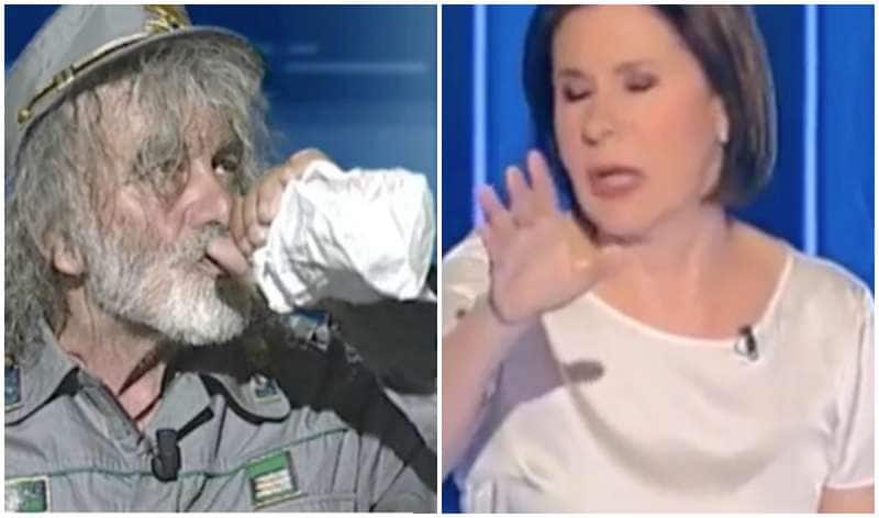 Mauro Corona e Bianca Berlinguer beccati così fuori dagli studi tv: la foto  è virale - GalleriaNews