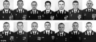 i 14 marinai morti nell'incendio al sottomarino russo losharik