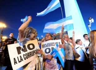 proteste per la corruzione in argentina
