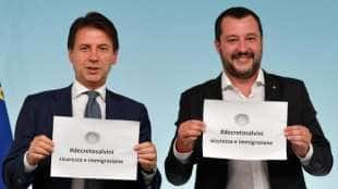 GIUSEPPE CONTE MATTEO SALVINI DECRETO SICUREZZA