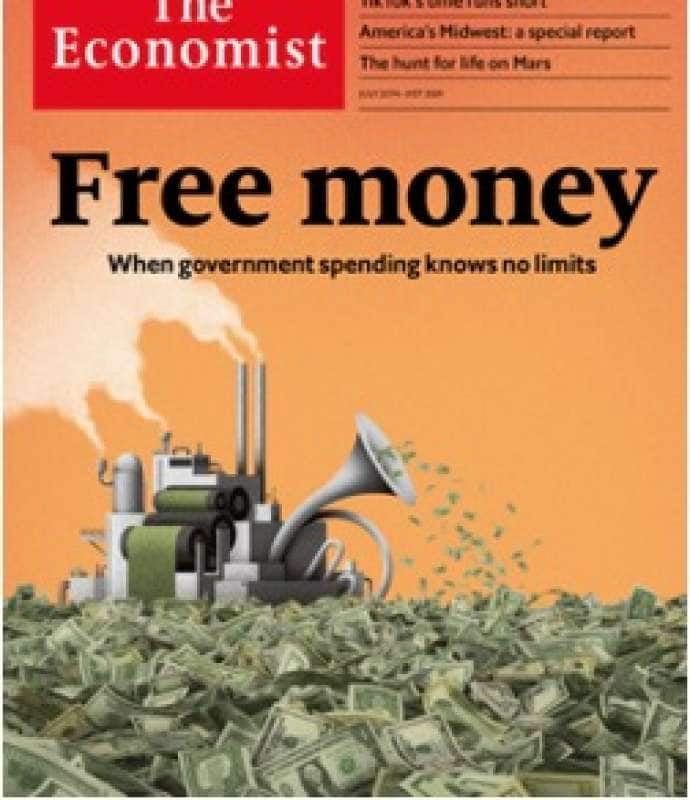 copertina the economist free money