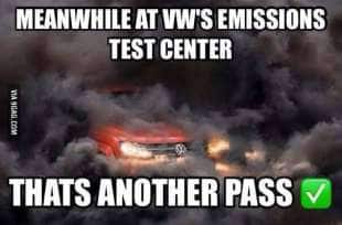 meme sulle emissioni volkswagen