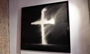 Robert Longo, Untitled (Burning Cross–From the American Stories Cycle), 2017