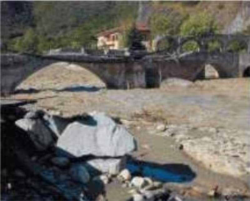 il ponte romano crollato a bagnasco