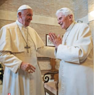 papa francesco e papa benedetto XVI