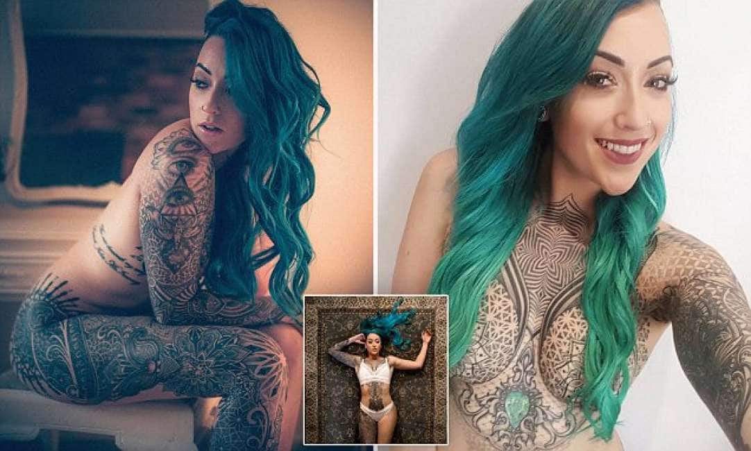 Sophie Haslett per “Daily Mail Australia” summer tatuata su tutto il corpo ...