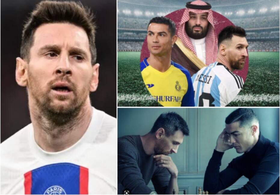 Ronaldo si arrende a Messi nella sua prima notte nel deserto