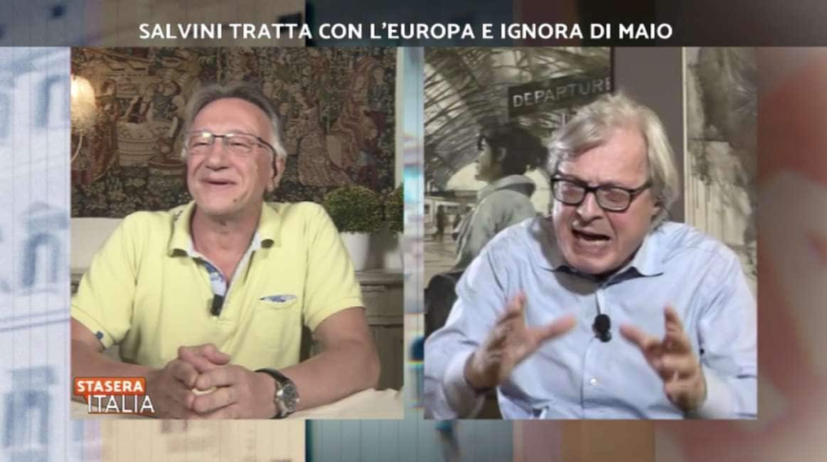 sgarbi vs boldrin a stasera italia non capisci un ca o con