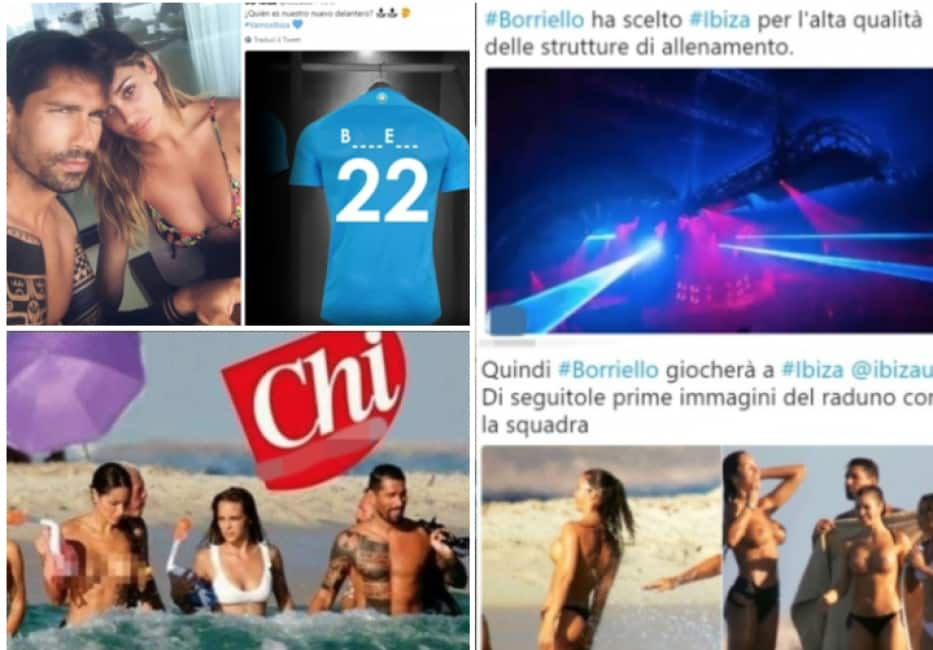 borriello la notte al night club di mosca con la roma belen il